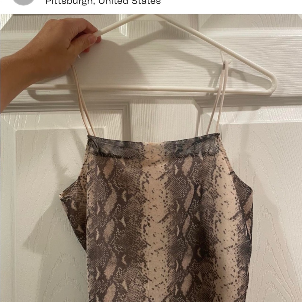 Snakeskin Crop Top